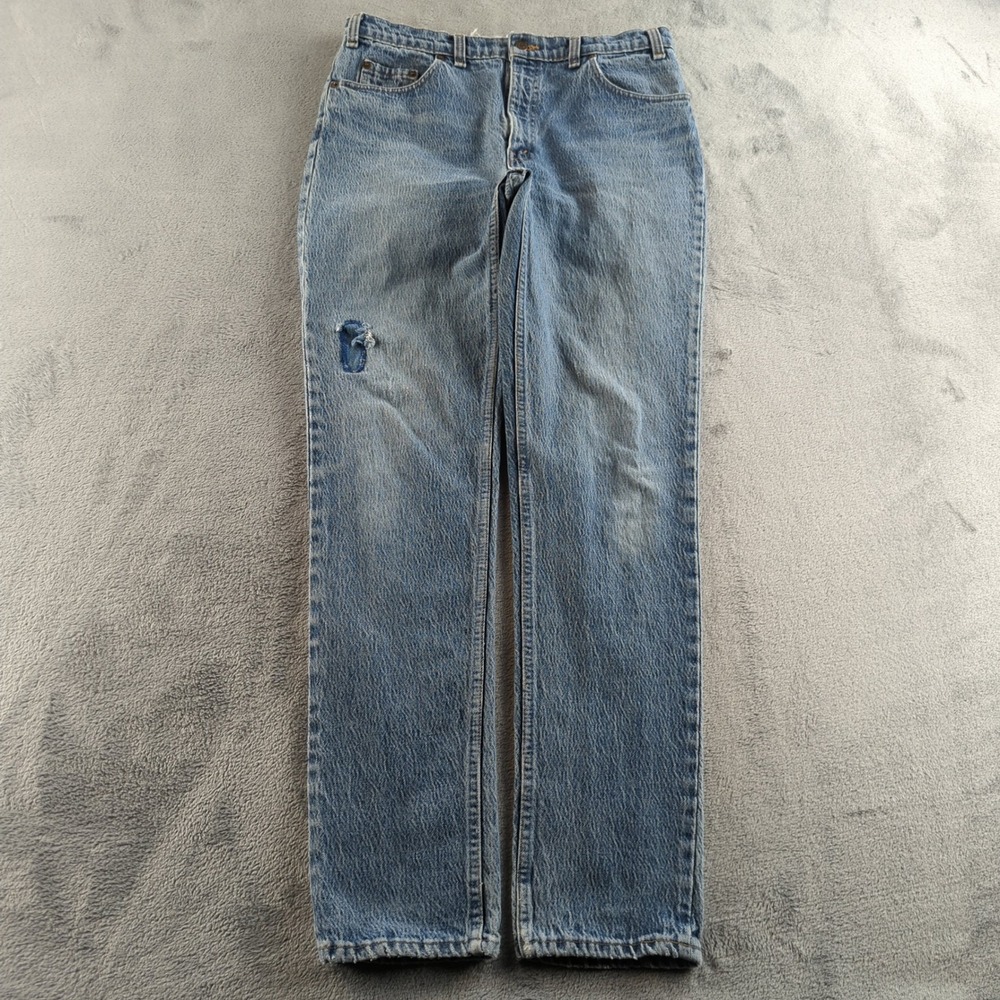 Vintage 90s Levis Jeans 36x34 (Fits 32x33) Blue Light Faded 531‎ Straight Canada